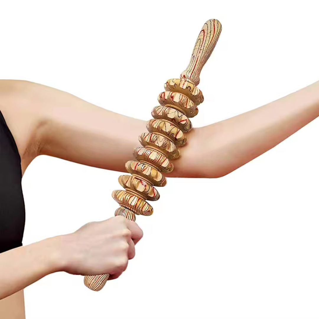Wooden Anti-Cellulite Massage Roller