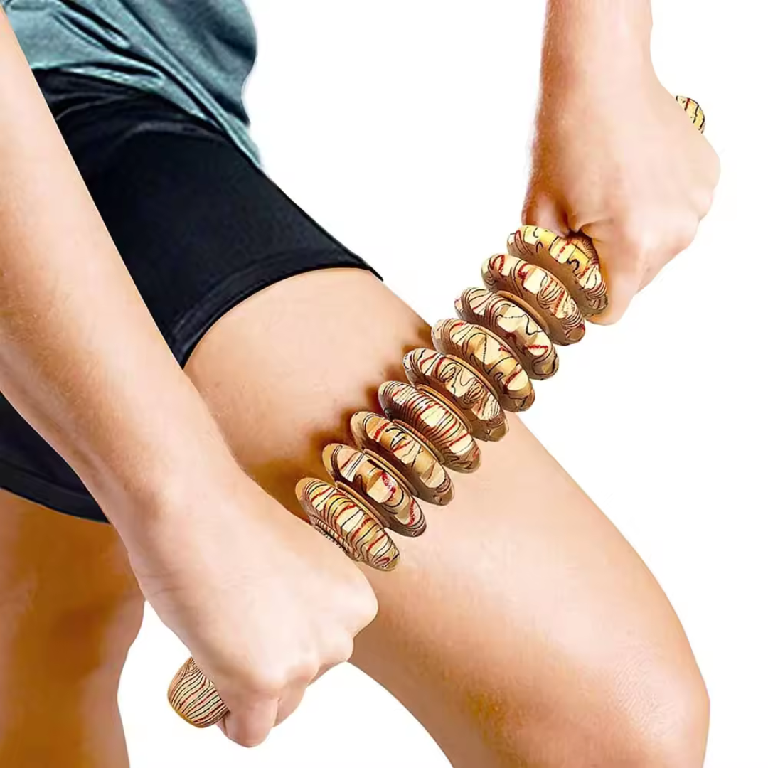 Wooden Anti-Cellulite Massage Roller
