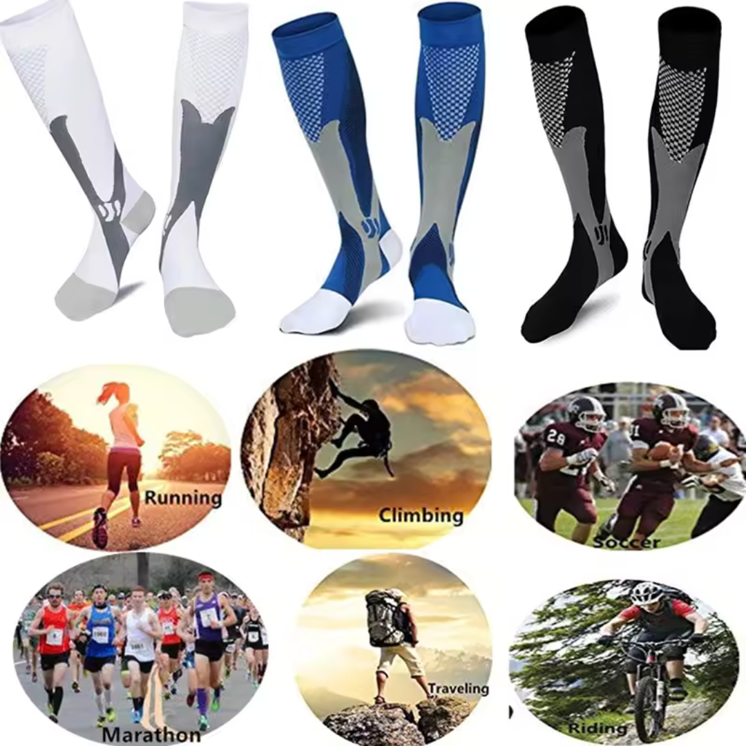 Compression Socks for Men & Women – Medical-Grade Support for Sports, Travel & Recovery