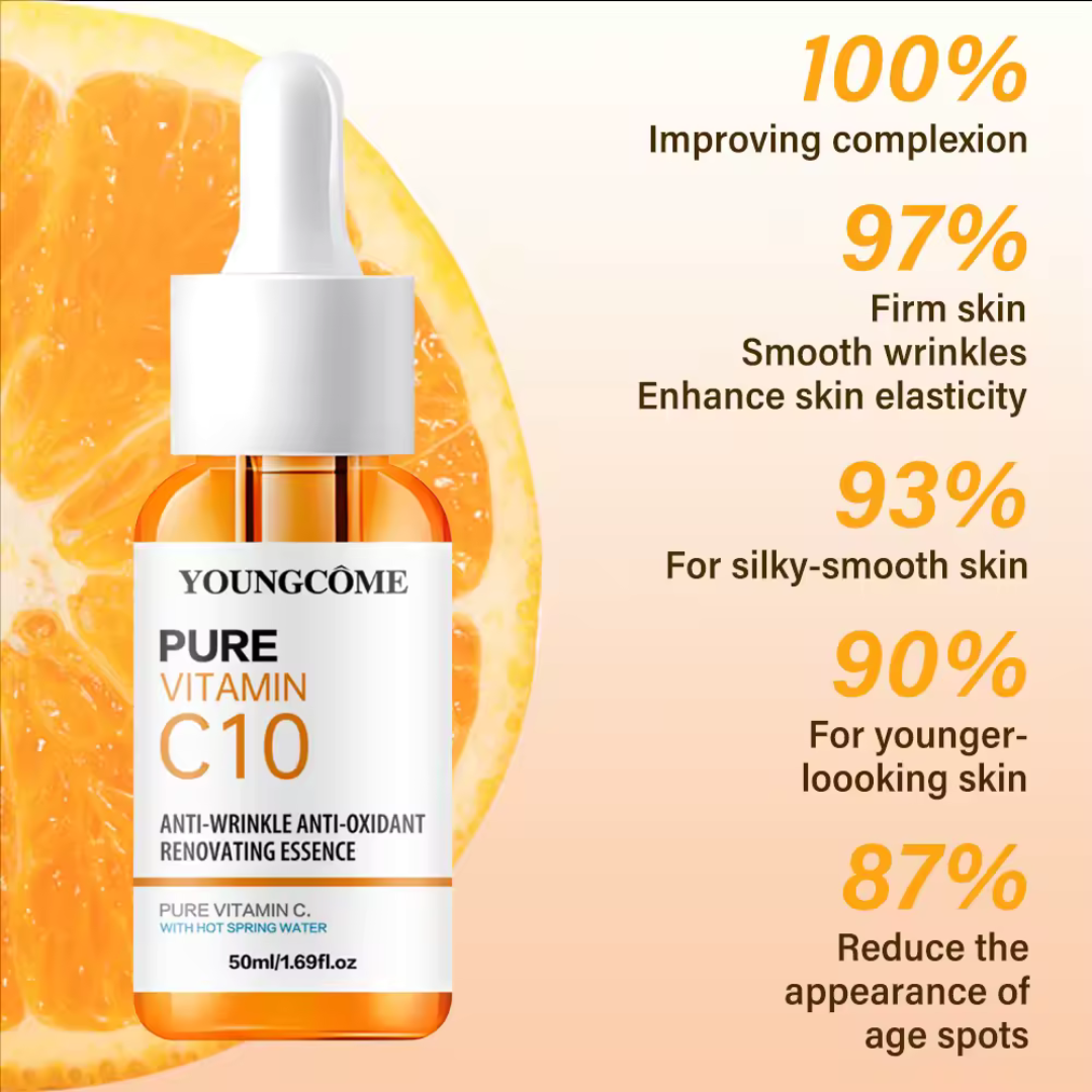 Vitamin C & Hyaluronic Acid Serum – Brightening Essence for Glowing, Hydrated Skin