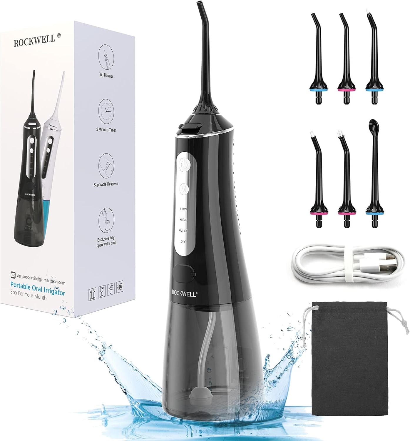 Portable Dental Water Flosser Oral Irrigator 300ml