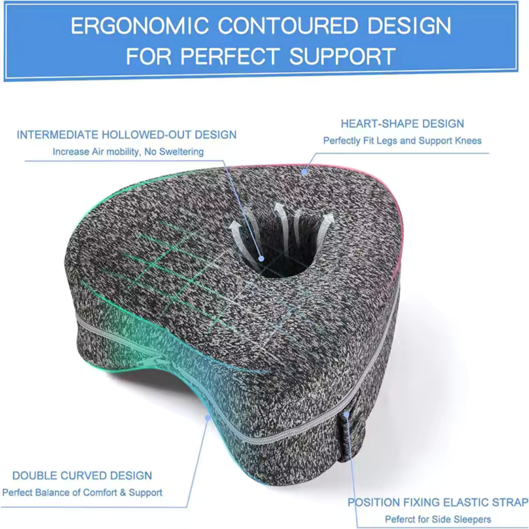 Ergonomic Leg Support Pillow β Relieves Sciatica, Back & Hip Pain