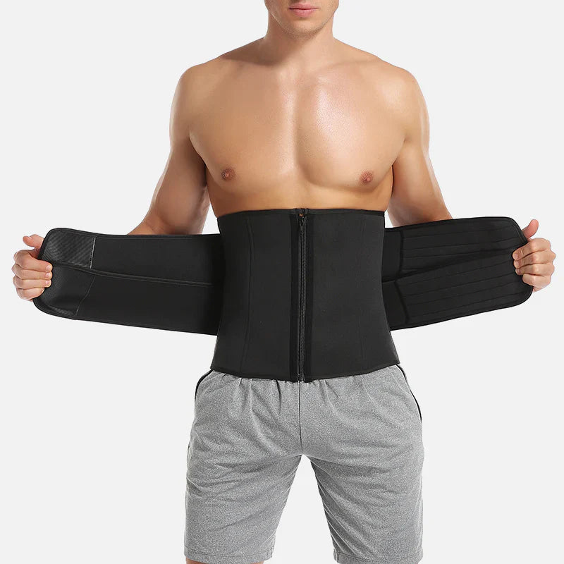 Slimming lumbar support belt