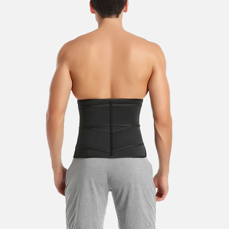 Slimming lumbar support belt