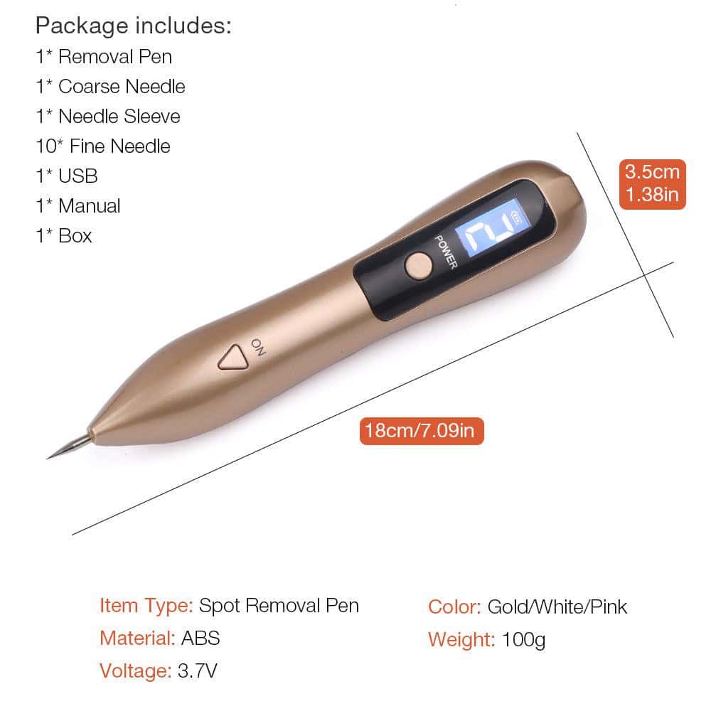 Laser Plasma Pen Skin Tag Remover – 9‑Level Precision
