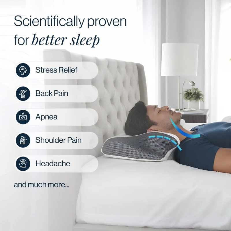 Memory Foam Pillow – Neck Comfort & Ergonomic Support