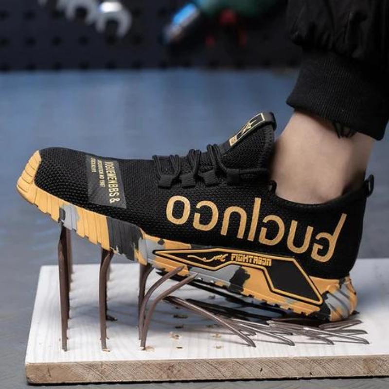 Safety Shoes for Men and Women – Lightweight Steel Toe Work Trainers