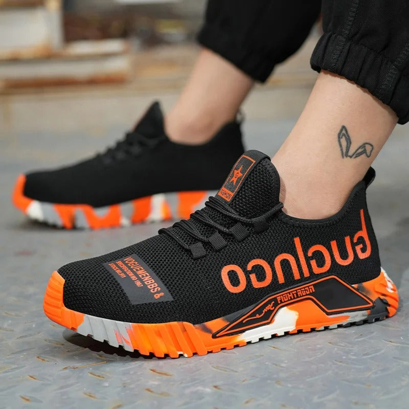 Safety Shoes for Men and Women – Lightweight Steel Toe Work Trainers