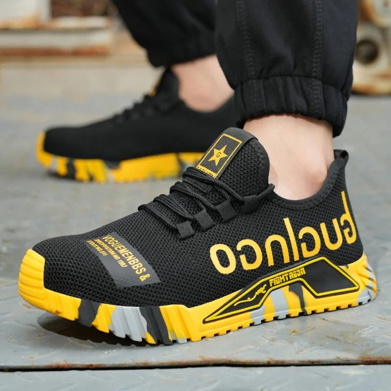 Safety Shoes for Men and Women – Lightweight Steel Toe Work Trainers