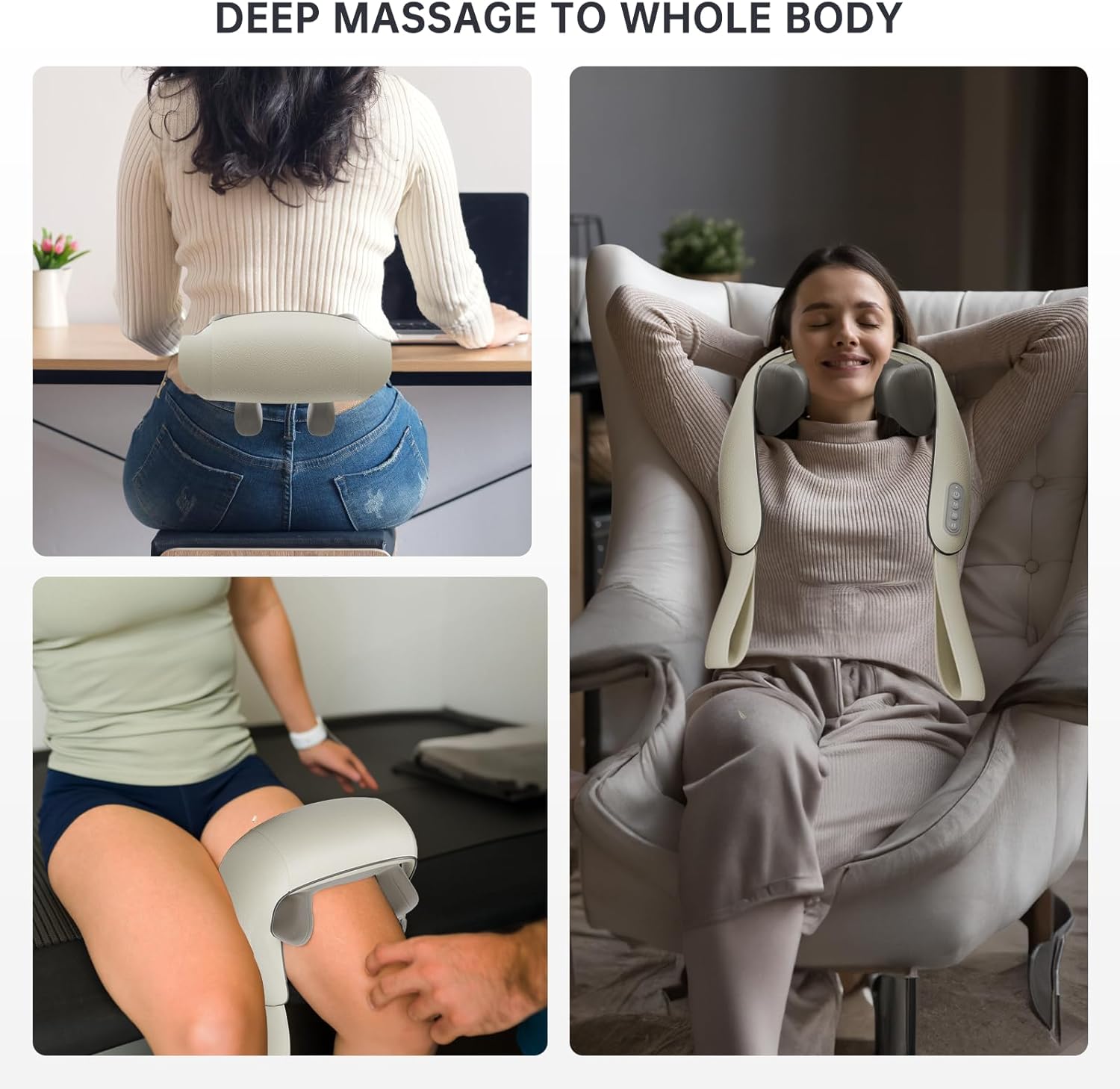 Electric Neck & Back Massager - Instant Pain Relief
