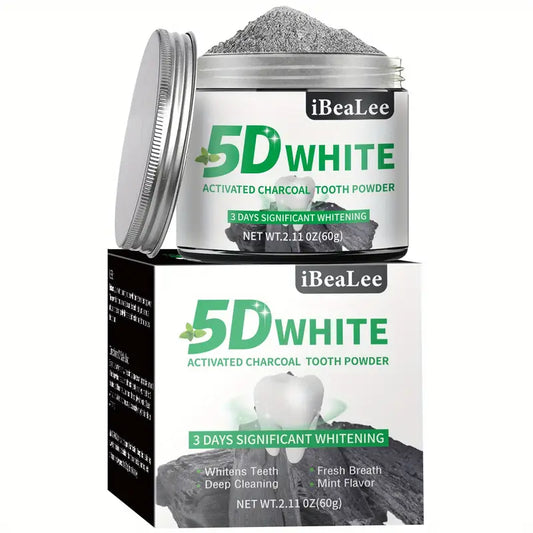 Activated Charcoal Teeth Whitening Cleaning Powder - 60g
