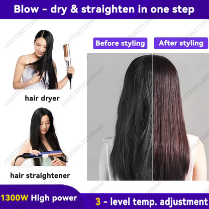 2-in-1 Professional Hair Straightener & Hair Dryer