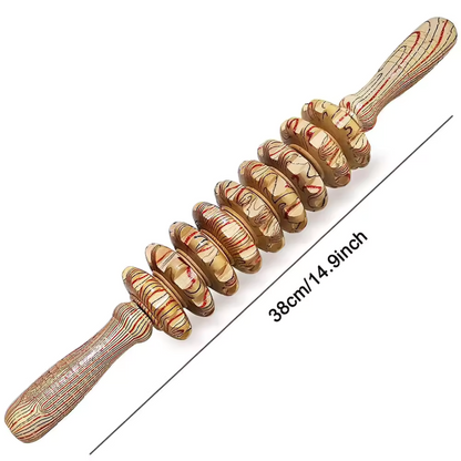 Wooden Anti-Cellulite Massage Roller