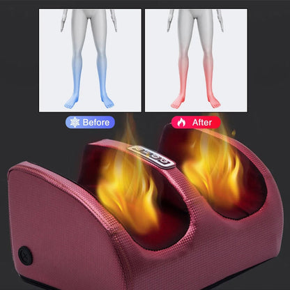 Electric Foot Massager | Deep Kneading, Heat & Pain Relief Therapy