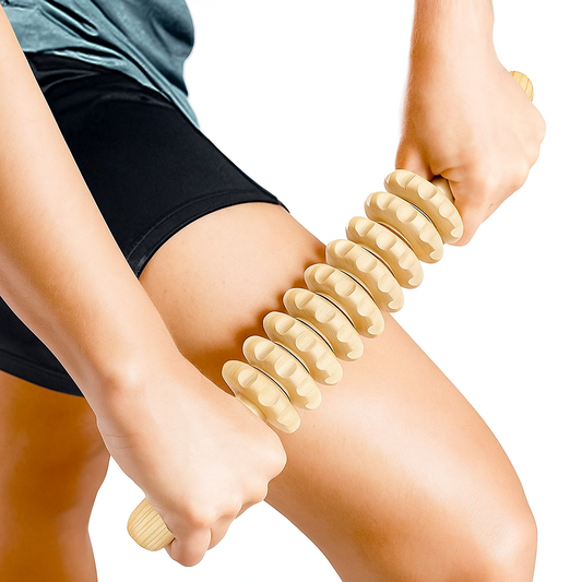 Wooden Anti-Cellulite Massage Roller