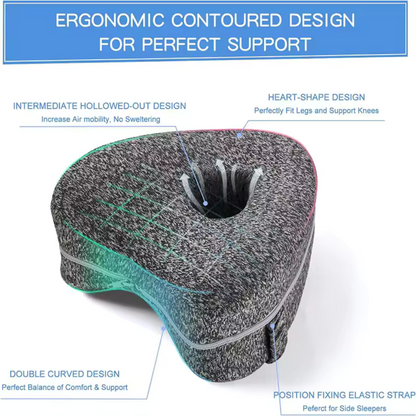 Ergonomic Leg Support Pillow – Relieves Sciatica, Back & Hip Pain