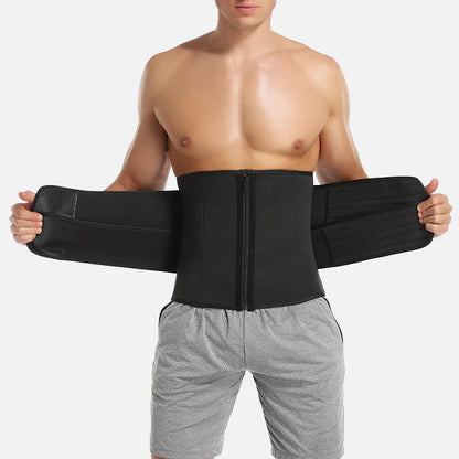 Slimming lumbar support belt
