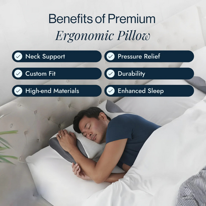 Memory Foam Pillow – Neck Comfort & Ergonomic Support