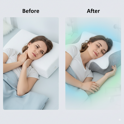Memory Foam Pillow – Neck Comfort & Ergonomic Support