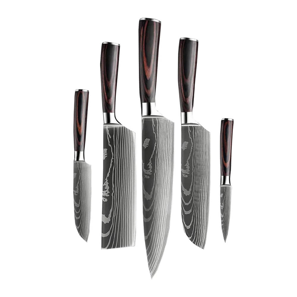 Kitchen Knife Set - Stainless Steel Blades Chef knife Set