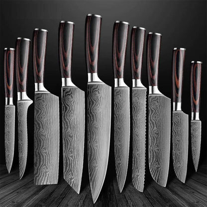 Kitchen Knife Set - Stainless Steel Blades Chef knife Set