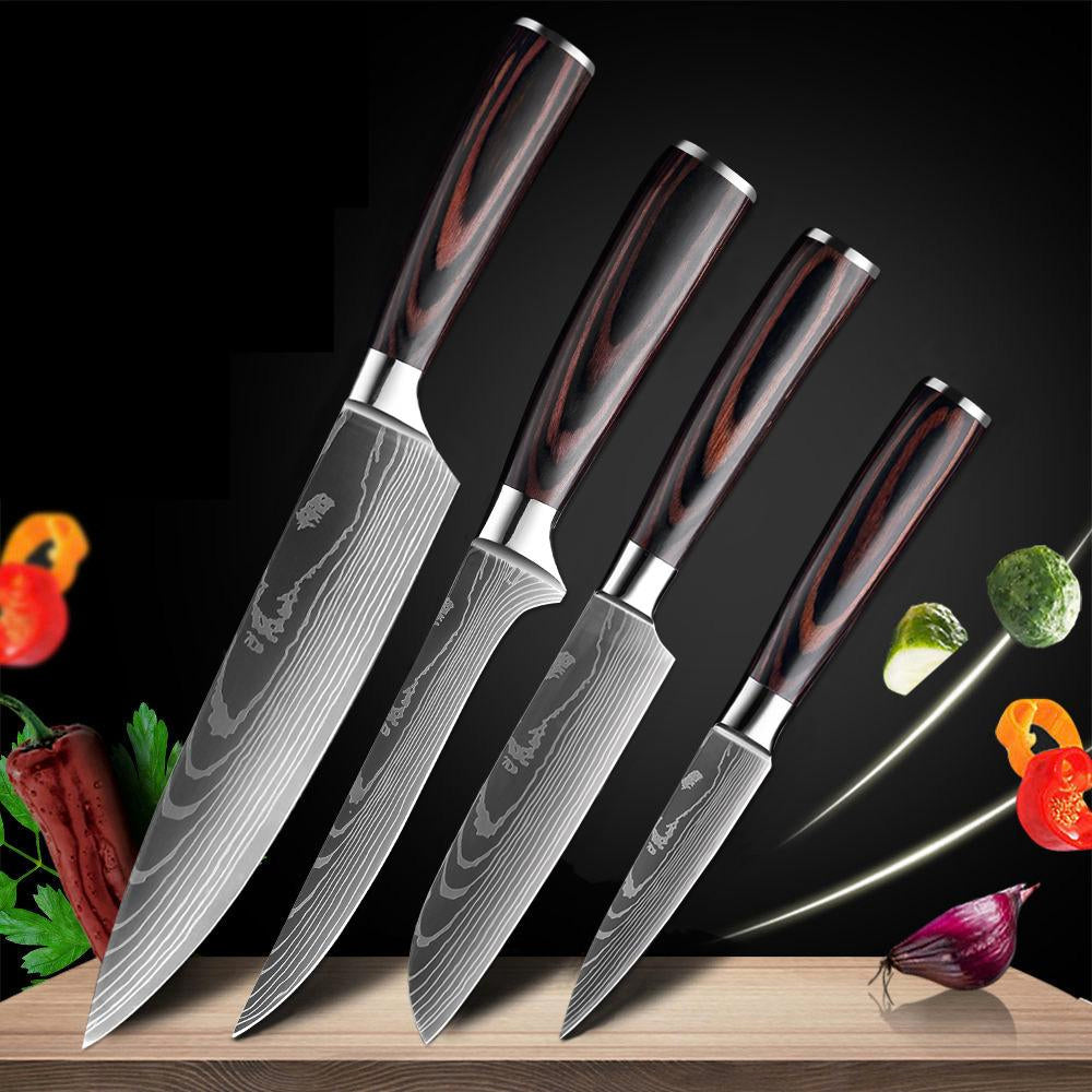 Kitchen Knife Set - Stainless Steel Blades Chef knife Set