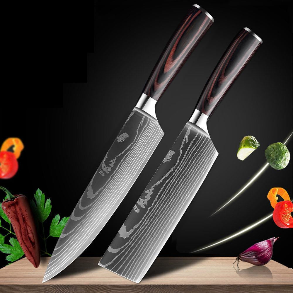 Kitchen Knife Set - Stainless Steel Blades Chef knife Set