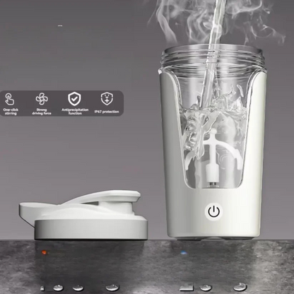 USB-C Electric Protein Shaker Bottle 450ml – Rechargeable Mixer for Shakes & Supplements