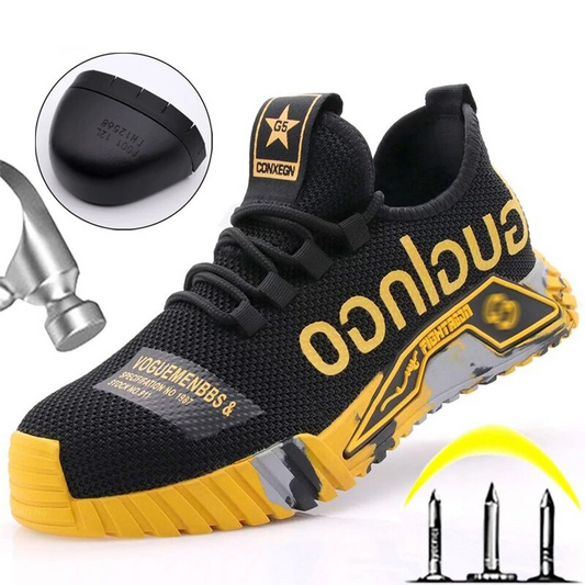 Safety Shoes for Men and Women – Lightweight Steel Toe Work Trainers